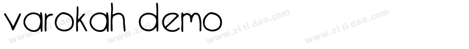 Varokah Demo字体转换